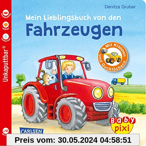 Baby Pixi 68: Mein Lieblingsbuch von den Fahrzeugen: mit Klappen und Gucklöchern